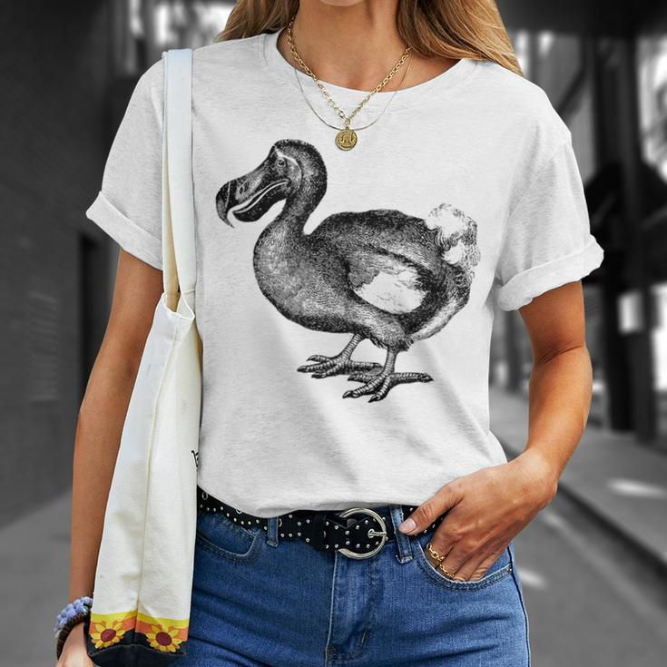 Dodo Bird Vintage Print T-Shirt Gifts for Her