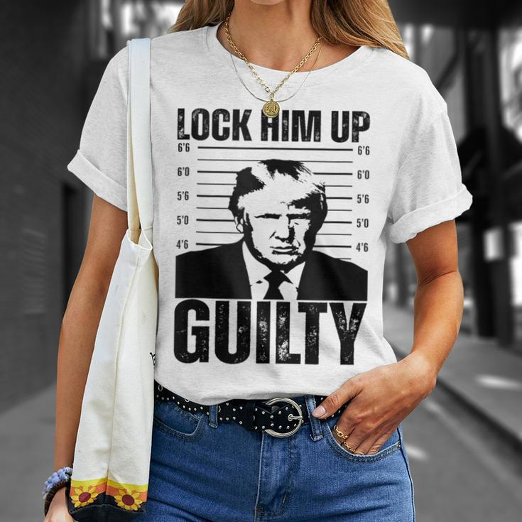 Donald Trump Hot Lock Him Up Trump Shot T-Shirt Gifts for Her