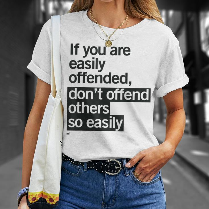 Easily Offended Wise Quote T-Shirt Gifts for Her
