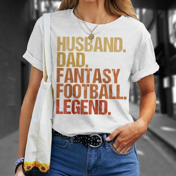 Ehemann Papa Fantasy Football Legend Cooles Ater Herren Raglan T-Shirt Geschenke für Sie