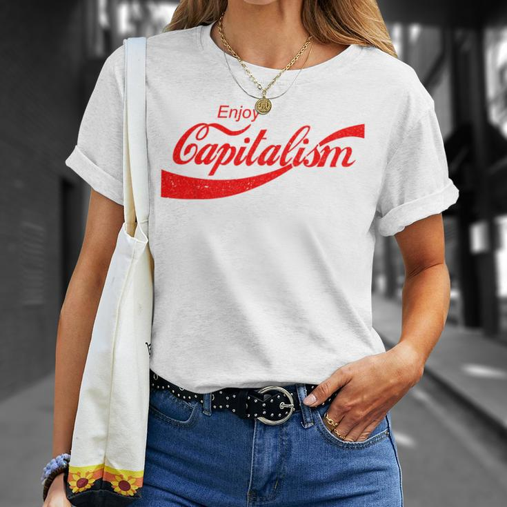 Enjoy Capitalism For American Entrepreneurs T-Shirt Geschenke für Sie