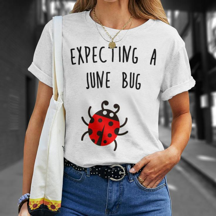 Expecting A June Bug Pregnant Future MotherT-Shirt Gifts for Her