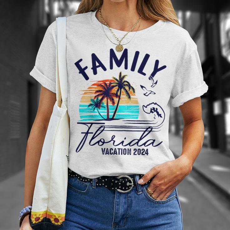 Family Florida Vacation 2024 Matching Group Family T-Shirt Gifts for Her