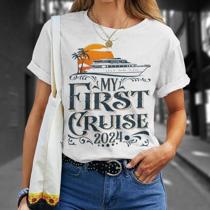 My First Cruise 2024 Family Vacation Cruise Ship Travel T-Shirt Gifts for Her