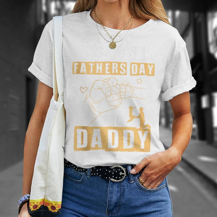 First Time Daddy New Dad 2024 Fathers Day T-Shirt Gifts for Her