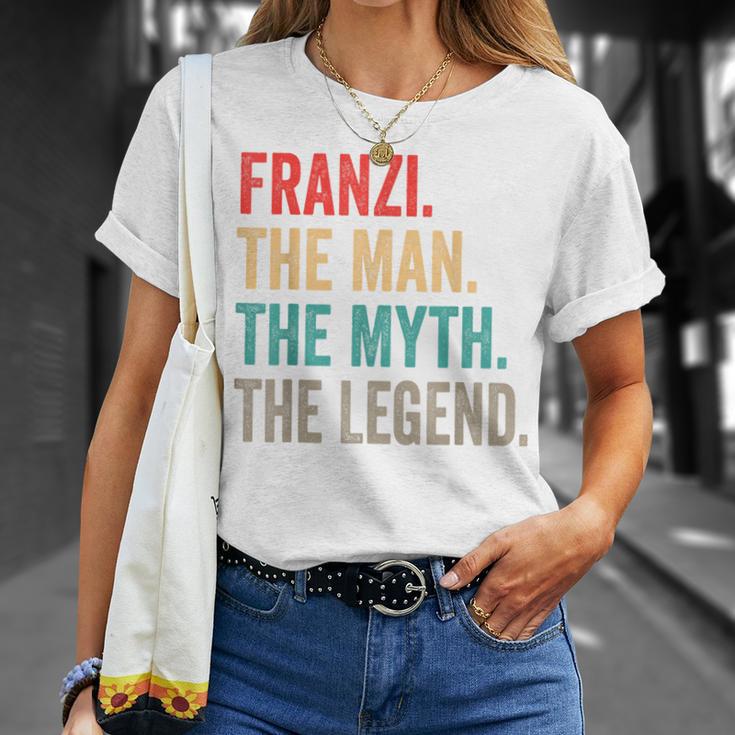 Franzi The Man The Myth The Legend Lustiges Geschenk Franzi T-Shirt Geschenke für Sie