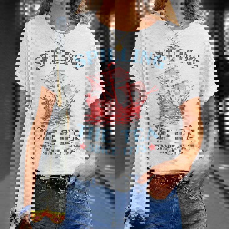 4Th Of July Spilling The Tea Since 1773 Fourth Of July T-Shirt Gifts for Her