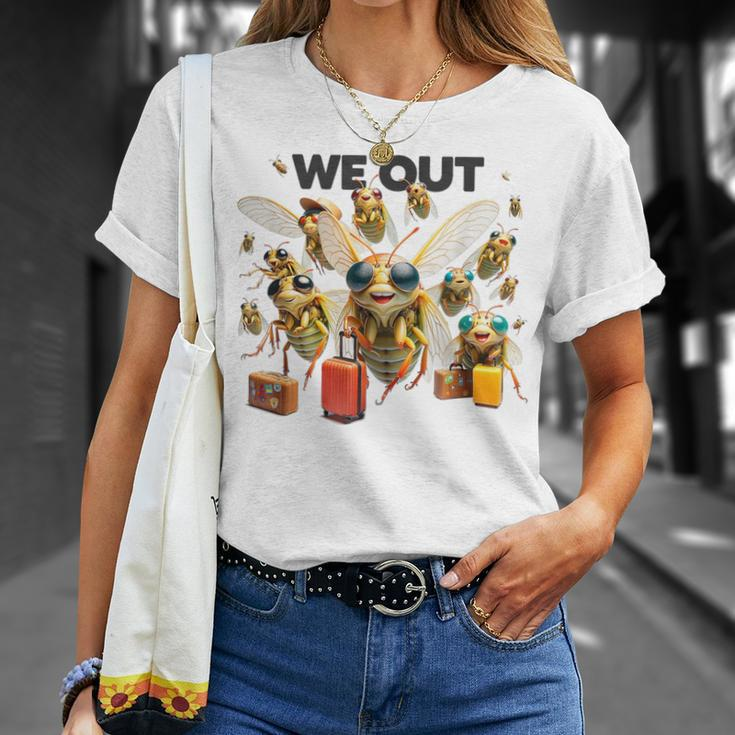 Cicada We Out Cute Cicada Brood Emergence T-Shirt Gifts for Her