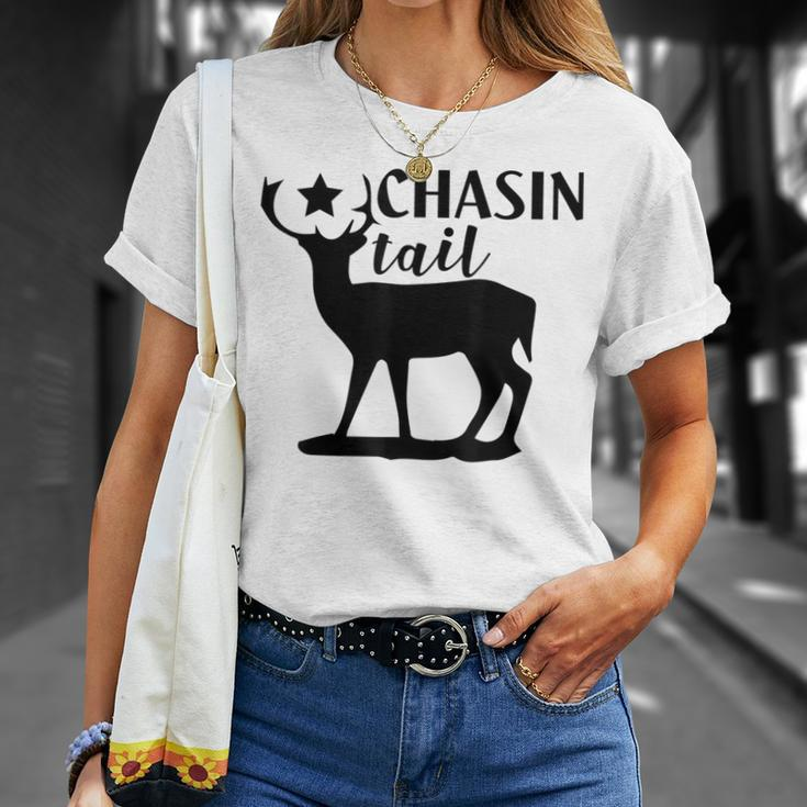 Deer Hunting Chasin Tail T-Shirt Gifts for Her