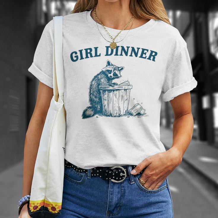 Trash Panda Girl Dinner Raccoon T-Shirt Gifts for Her