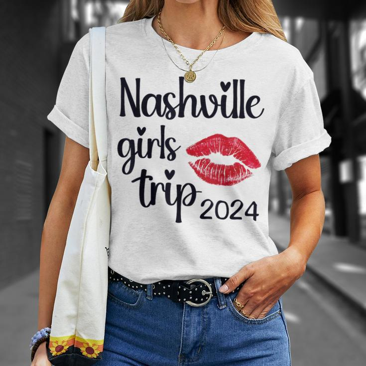 Girls Trip Nashville 2024 Weekend Birthday Party Women T-Shirt Gifts for Her