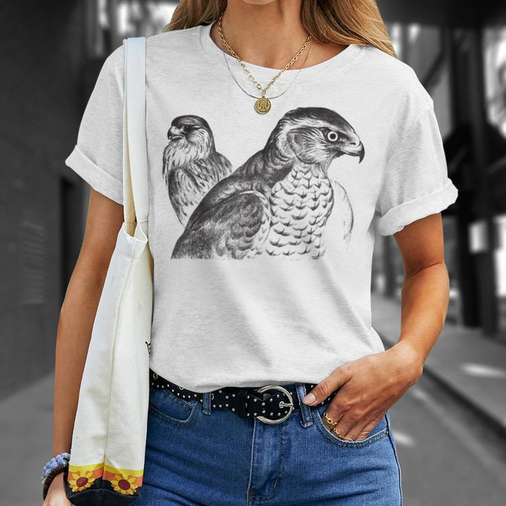 Goshawk Birds Of Prey Hawk Air Raptors Vintage Graphic T-Shirt Gifts for Her