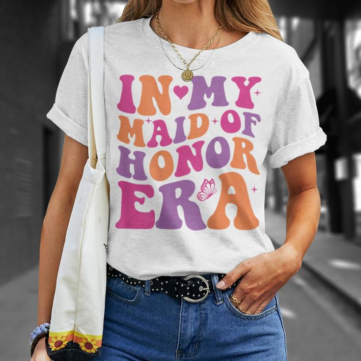 Groovy In My Maid Of Honor Era Bachelorette Party One Back T-Shirt Gifts for Her