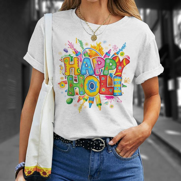 Happy Holi India Colors Festival Spring Toddler Boys T-Shirt Gifts for Her
