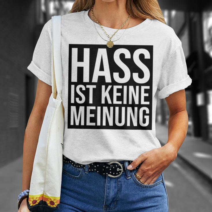 Hass Ist Keine Meinung Antirassismus T-Shirt Geschenke für Sie
