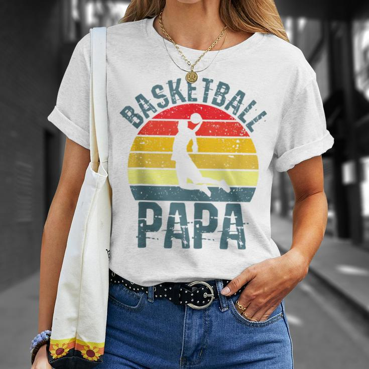 Herren Basketball Papa Basketballspieler Dadatertag T-Shirt Geschenke für Sie