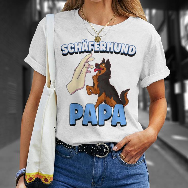 Herren Schäferhund Hund Papa Raglan T-Shirt Geschenke für Sie