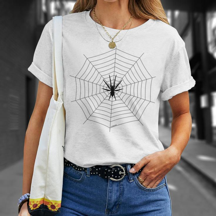 Herren T-Shirt mit Spinnennetz-Print, Weiß, Trendy Design Geschenke für Sie