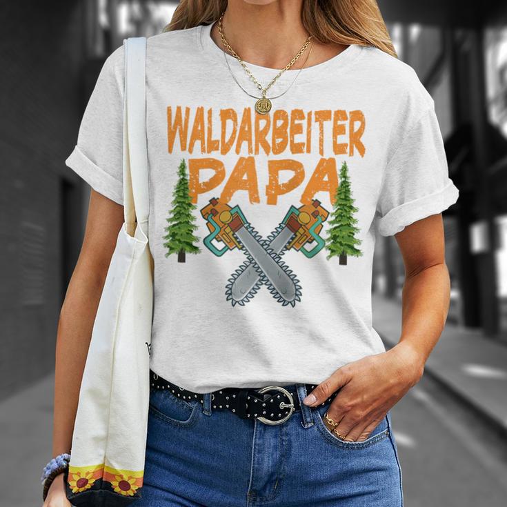 Herren Waldarbeiter Papa Baumfäller Bäume Fällen Im Wald Raglan T-Shirt Geschenke für Sie