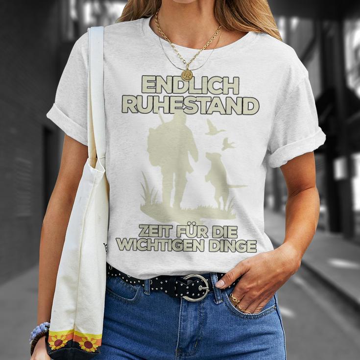 Hobbyjäger Ruhestand T-Shirt, Zeit fürs Jagen Grün Geschenke für Sie