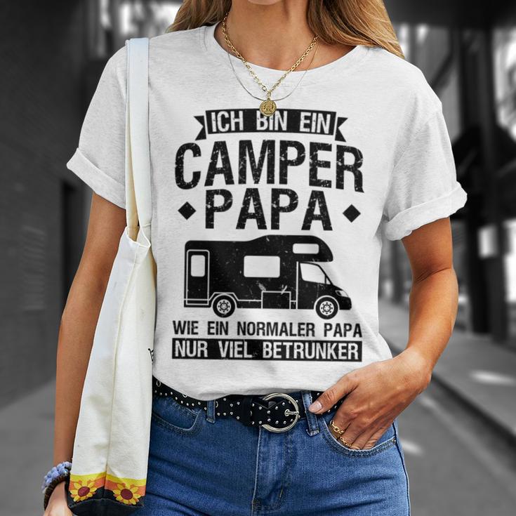 Ich Bin Ein Wohnmobil Papa Camper Papa Gray T-Shirt Geschenke für Sie