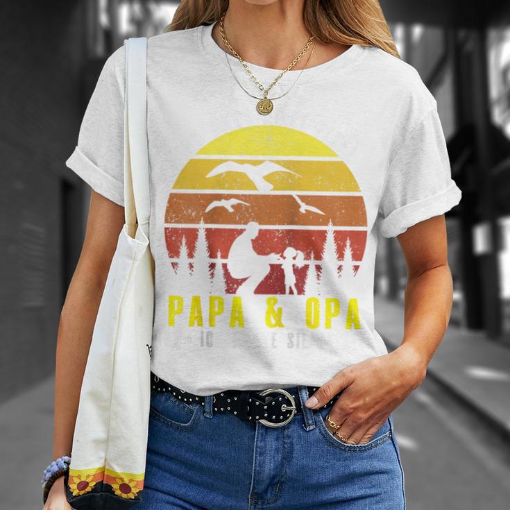 Ich Habe Zwei Titel Papa & Opa Und Ich Rocke Sie Beide Raglan T-Shirt Geschenke für Sie