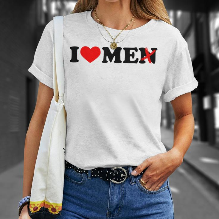 Ich Liebe Männer Ohne Das N Herz Herren Mit Durchstrichenem N T-Shirt Geschenke für Sie