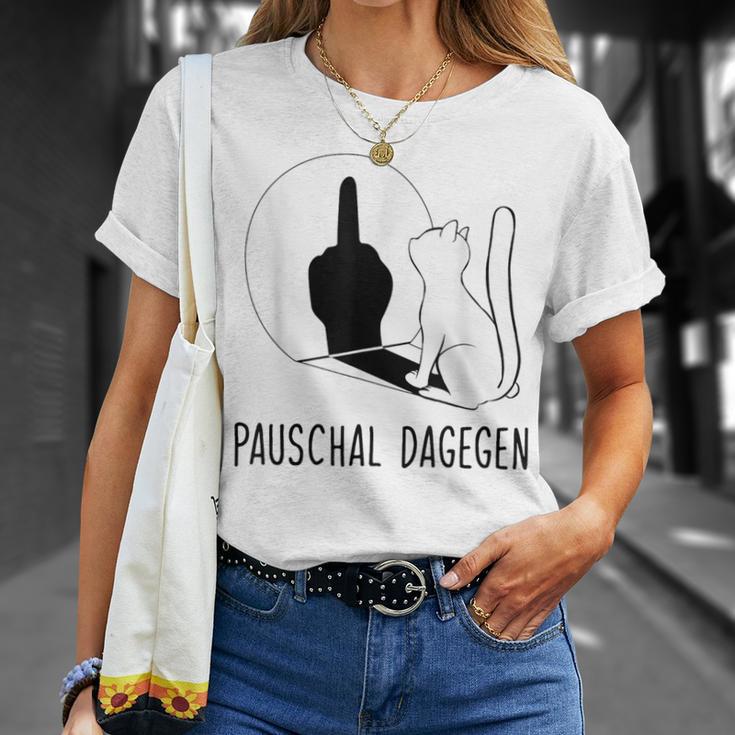 Ich Muss Gar Nix Cat Pauschal Daggen T-Shirt Geschenke für Sie