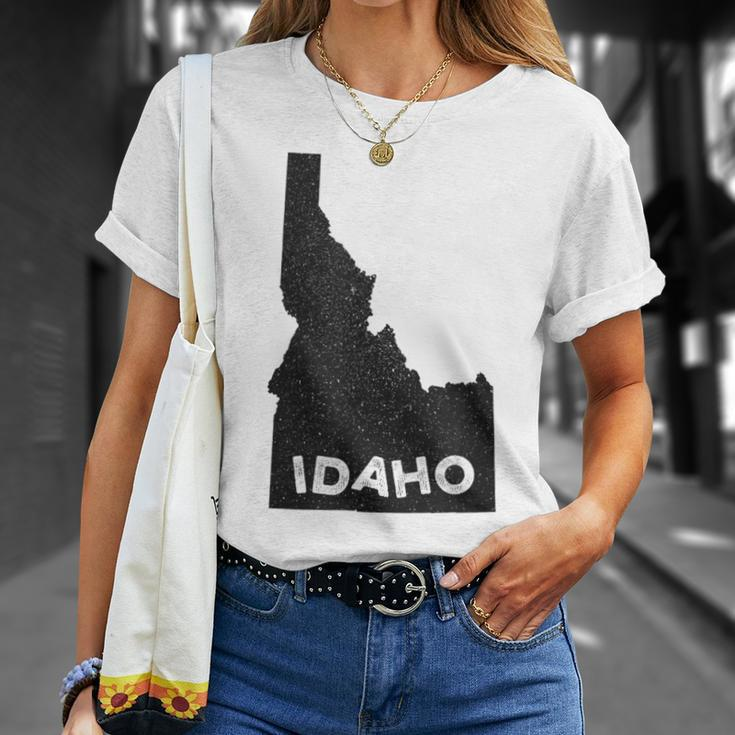 Idaho Roots State Map Home Love Pride T-Shirt Gifts for Her