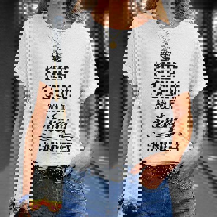 Keep Calm And Let Lucy Handle It Name T-Shirt Gifts for Her