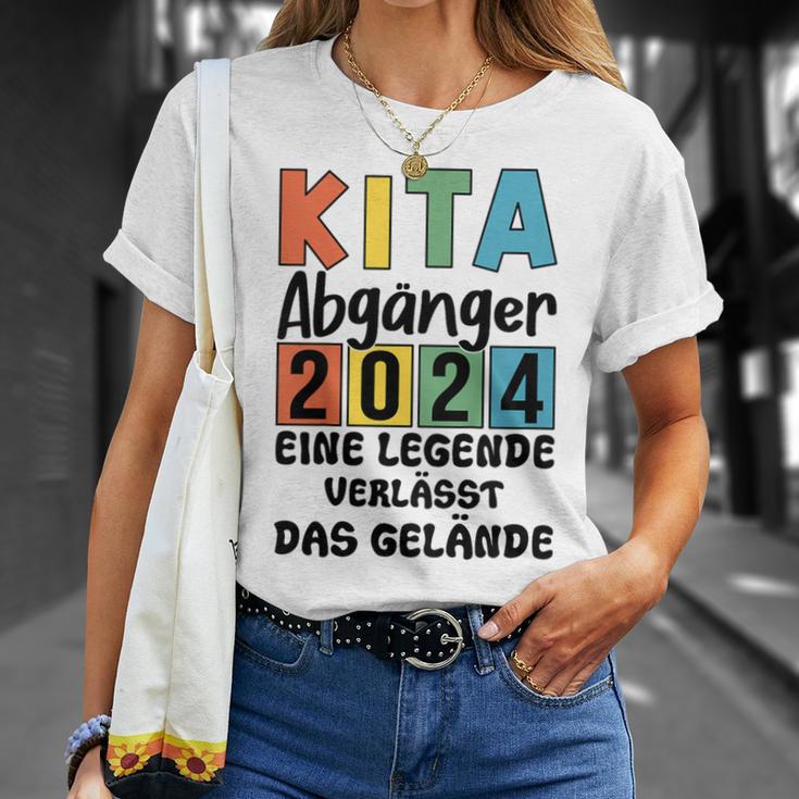 Kinder Kita Abgänger 2024 Schulkind Einschulung Schule Letzter Tag T-Shirt Geschenke für Sie