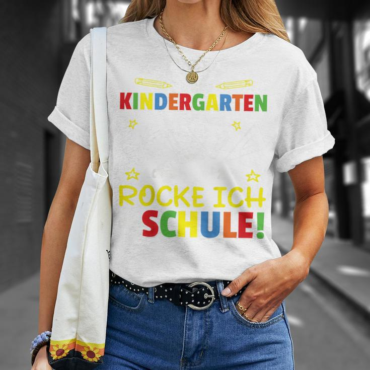 Kindergarten Abschied Jetzt Rocke Ich Die Schule Kindergarten Farewell T-Shirt Geschenke für Sie