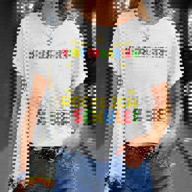 Kindergarten Abschied Jetzt Rocke Ich Die Schule Kindergarten Farewell T-Shirt Geschenke für Sie