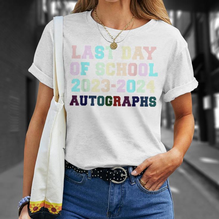 Last Day Of School 2024 Graduation Party Autographs Sign My T-Shirt Gifts for Her