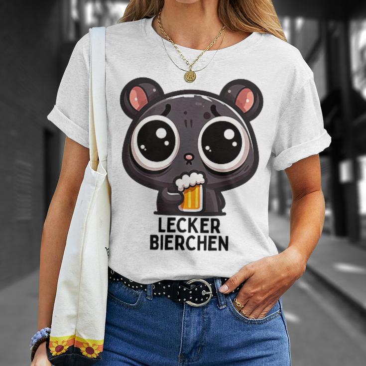 Lecker Bierchen Sad Hamster Meme T-Shirt Geschenke für Sie