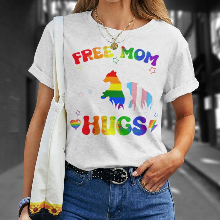 Lgbtq Pride Mama Bear Free Mom Hugs Lgbt Rainbow T-Shirt Gifts for Her