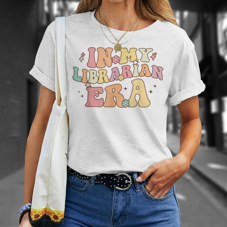 In My Librarian Era Retro Back To School Bookworm Book Lover T-Shirt Gifts for Her