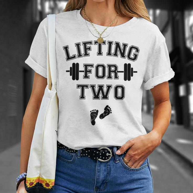 Lifting For Two Pregnancy Workout T-Shirt Gifts for Her