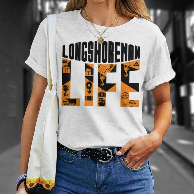 Longshoreman Life Dock Worker Laborer Dockworker T-Shirt Gifts for Her