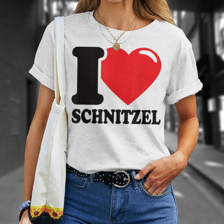 I Love Schnitzel Ich Liebe Schnitzel Schnitzel T-Shirt Geschenke für Sie