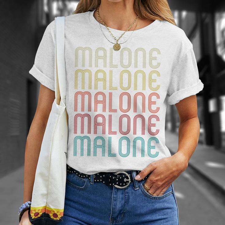 Malone Retro Vintage Style Name T-Shirt Gifts for Her