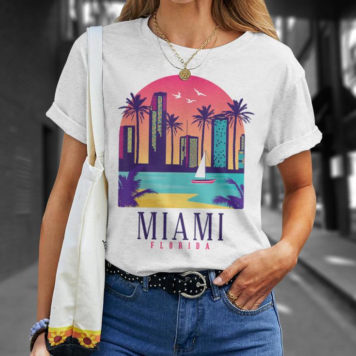 Miami Floridaintage Retro Usa America Souvenir T-Shirt Geschenke für Sie