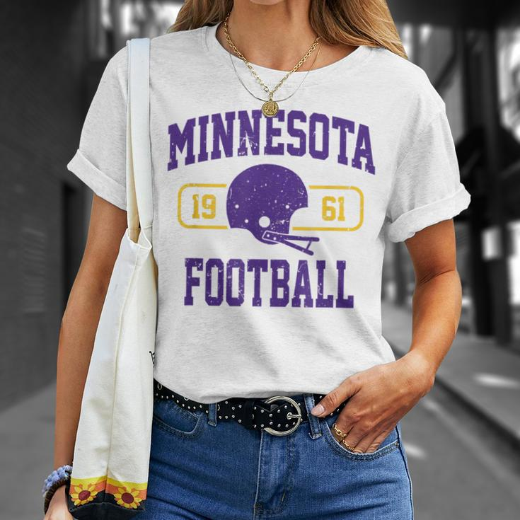 Minnesota Football Athletic Vintage Sports Team Fan T-Shirt Gifts for Her