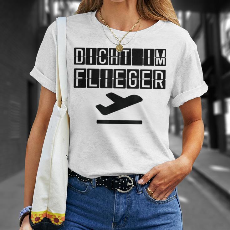 Mit Julian Dicht Im Flieger Malle Party Summer White S T-Shirt Geschenke für Sie