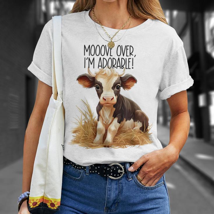 Mooove Over I'm Adorable Cute Cow Sounds Toddler T-Shirt Gifts for Her