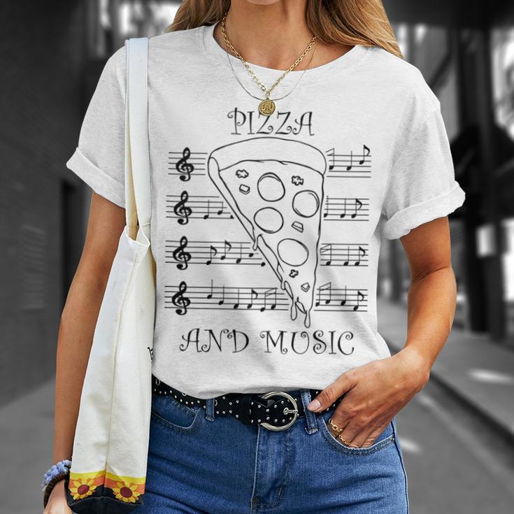 Musician And Pizza Fan Saying Italian Food T-Shirt Gifts for Her