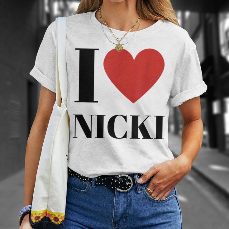 Name Geschenke Idee Lustig Nicki T-Shirt Geschenke für Sie