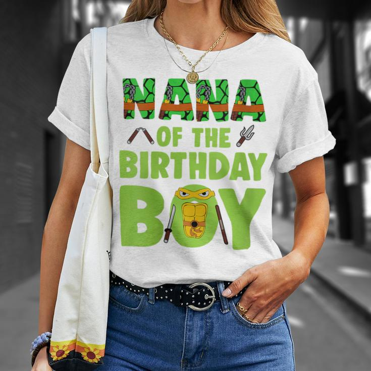 Nana Of The Birthday Boy Turtle Family Matching T-Shirt Gifts for Her