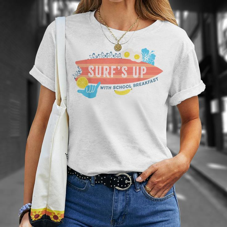 National School Breakfast Week Surfs Up T-Shirt Gifts for Her
