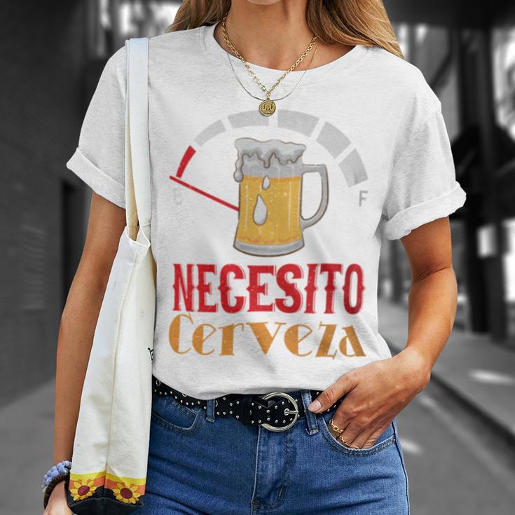 Necesito Cerveza Mexican Beer T-Shirt Gifts for Her